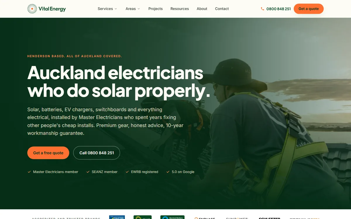 Vital Energy website preview