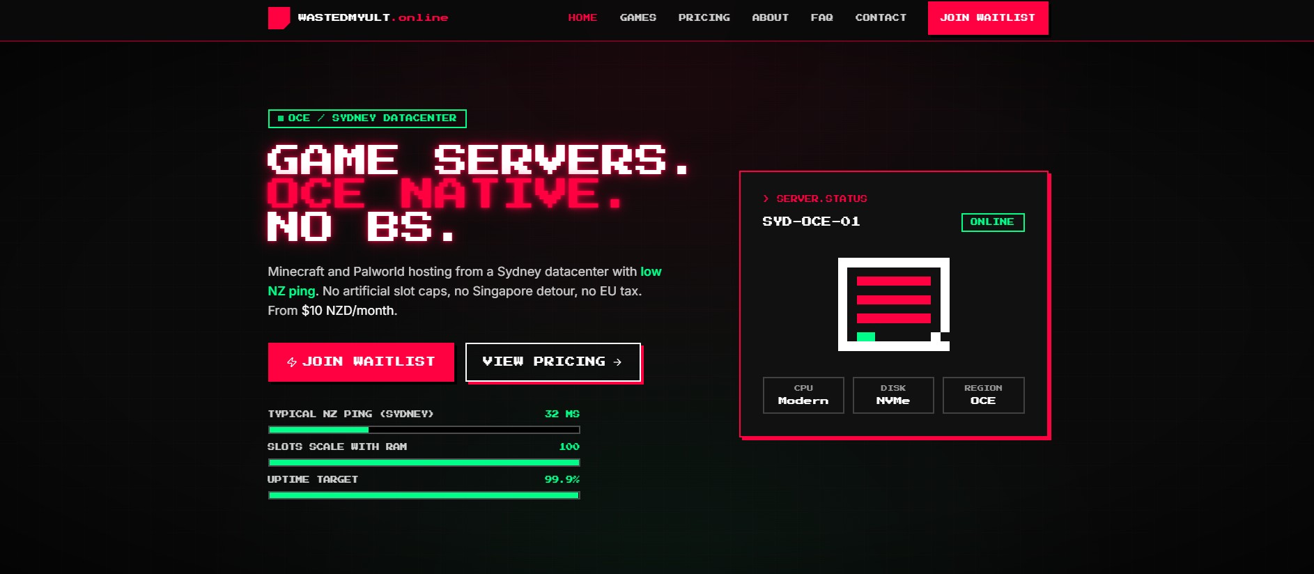 WastedMyUlt.online website preview